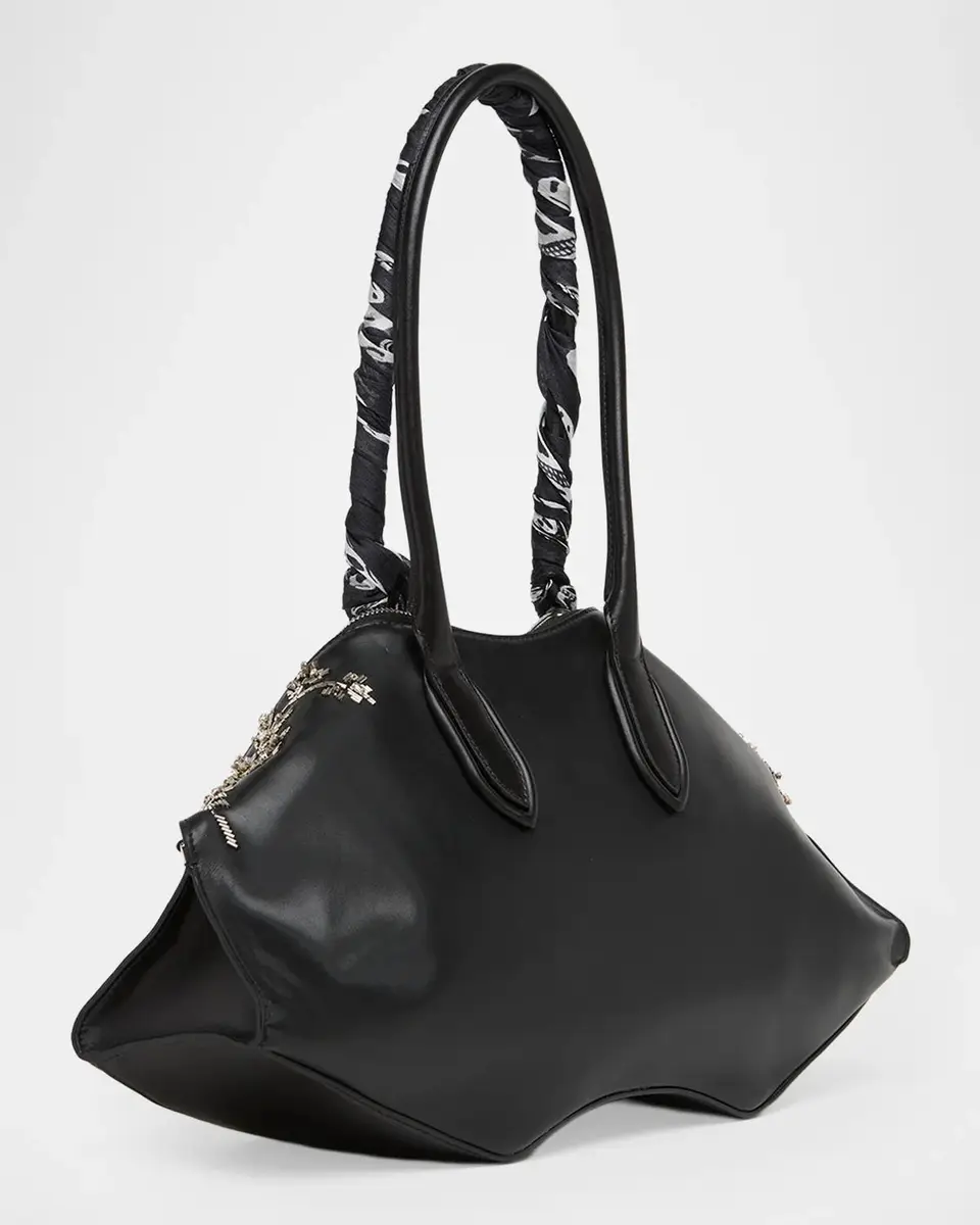 Alexander McQueen Manta OTT 2.0 Beaded Leather Shoulder Bag | Thumbnail 3 Alexander McQueen Manta OTT 2.0 Beaded Leather Shoulder Bag | Thumbnail 3