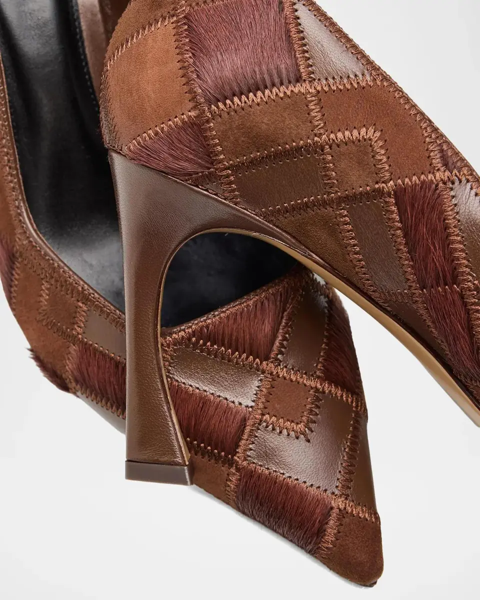 Alexandre Birman Annelise 85MM Leather-Calf Hair Pumps | Thumbnail 5 Alexandre Birman Annelise 85MM Leather-Calf Hair Pumps | Thumbnail 5