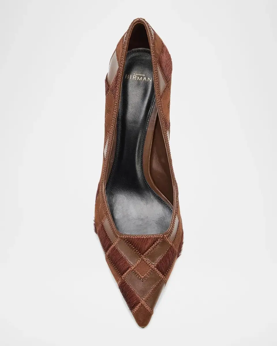 Alexandre Birman Annelise 85MM Leather-Calf Hair Pumps | Thumbnail 6 Alexandre Birman Annelise 85MM Leather-Calf Hair Pumps | Thumbnail 6