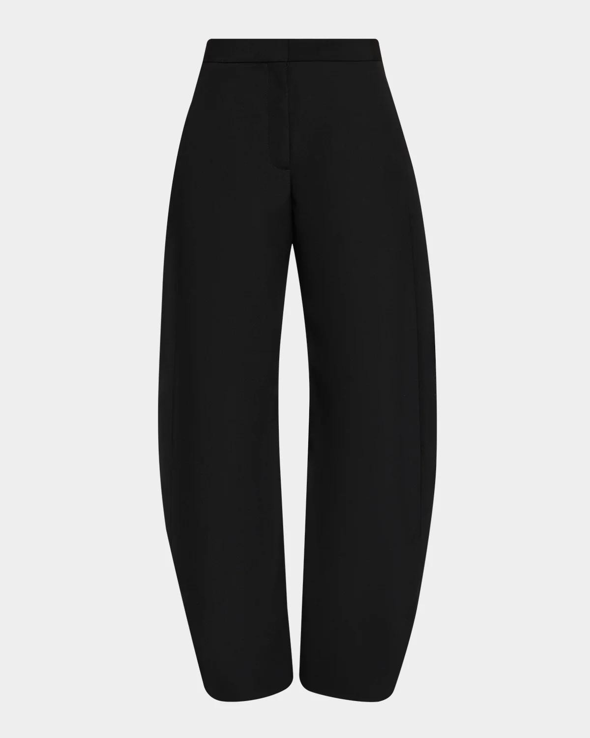 Lightweight Wool Barrel-Leg Pants Lightweight Wool Barrel-Leg Pants