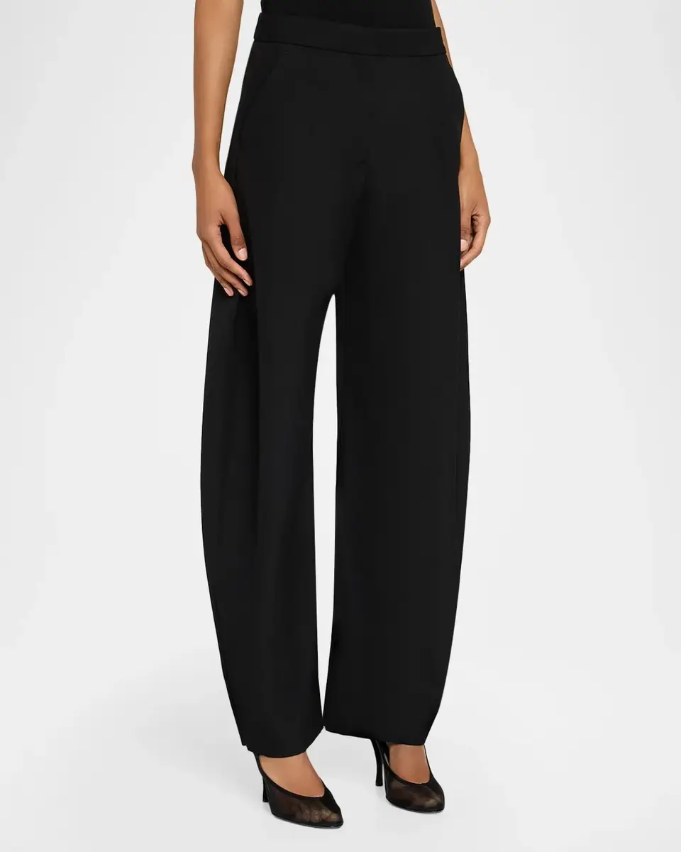 Alaïa Lightweight Wool Barrel-Leg Pants | Thumbnail 4 Alaïa Lightweight Wool Barrel-Leg Pants | Thumbnail 4