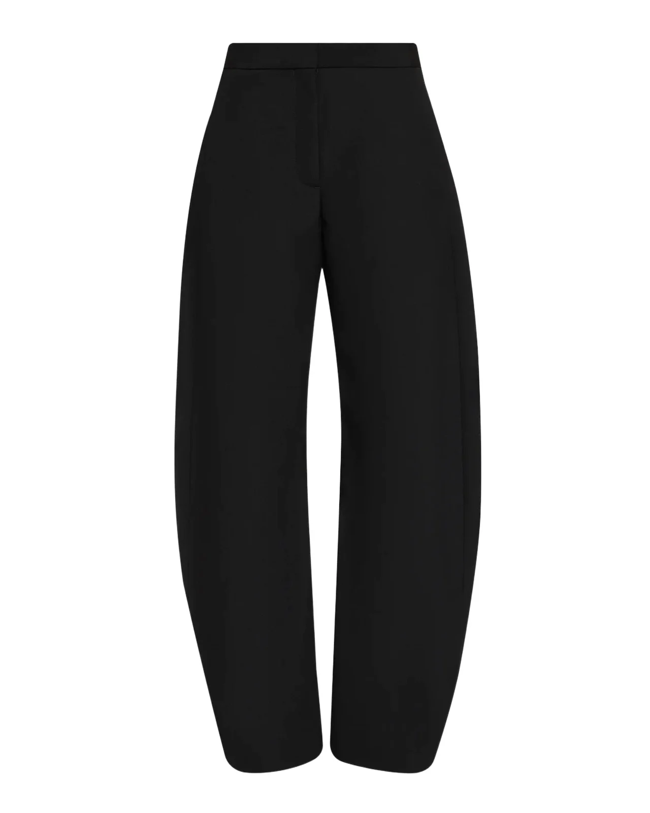 Alaïa Lightweight Wool Barrel-Leg Pants