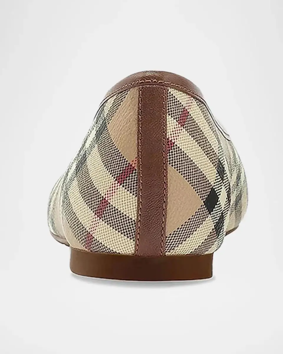 Burberry Highgate Check Canvas Ballet Flats | Thumbnail 2 Burberry Highgate Check Canvas Ballet Flats | Thumbnail 2