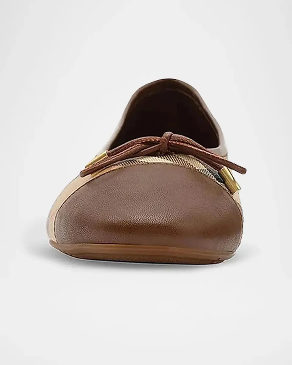 Burberry Highgate Check Canvas Ballet Flats | Thumbnail 5 Burberry Highgate Check Canvas Ballet Flats | Thumbnail 5