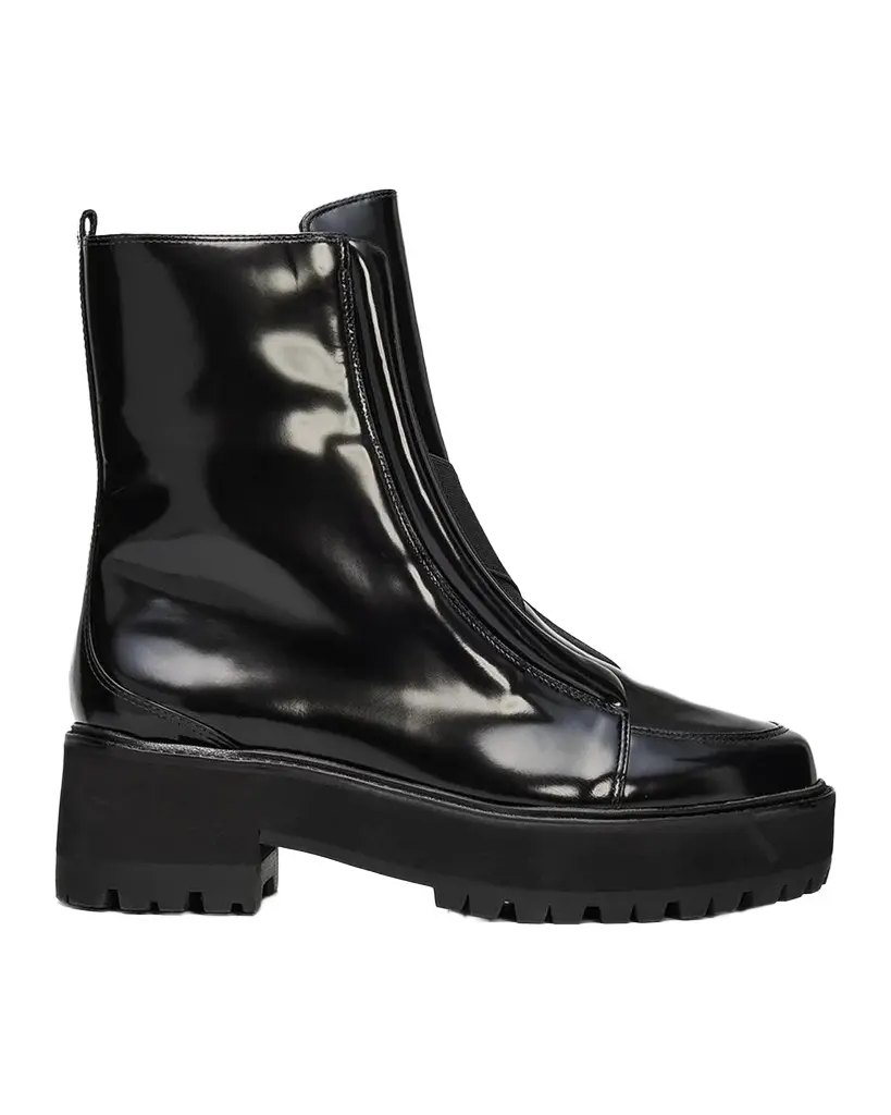 Alexandre Birman Joanna 45MM Patent Leather Booties