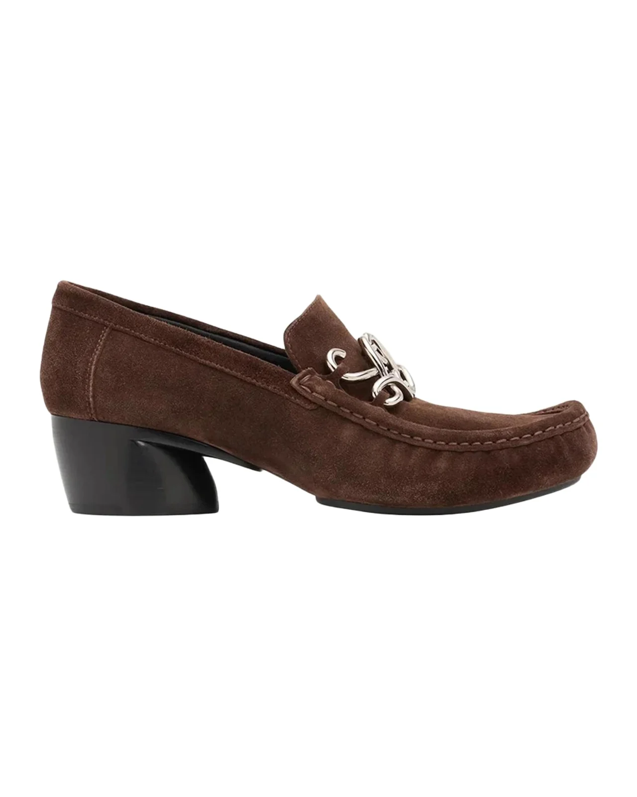Oval Double L Suede Loafers Oval Double L Suede Loafers