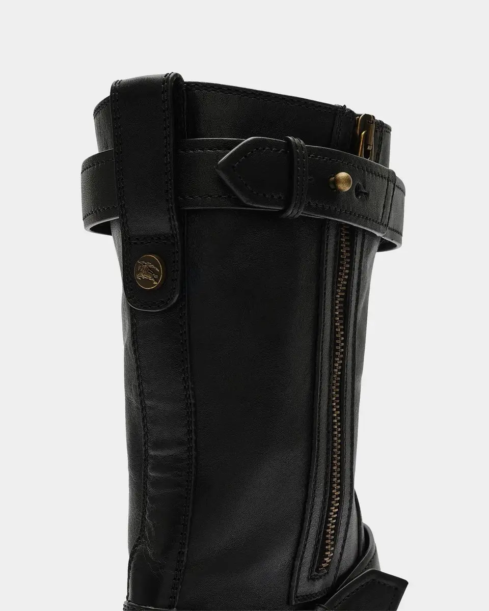 Burberry Kent Leather Biker Boots | Thumbnail 3 Burberry Kent Leather Biker Boots | Thumbnail 3