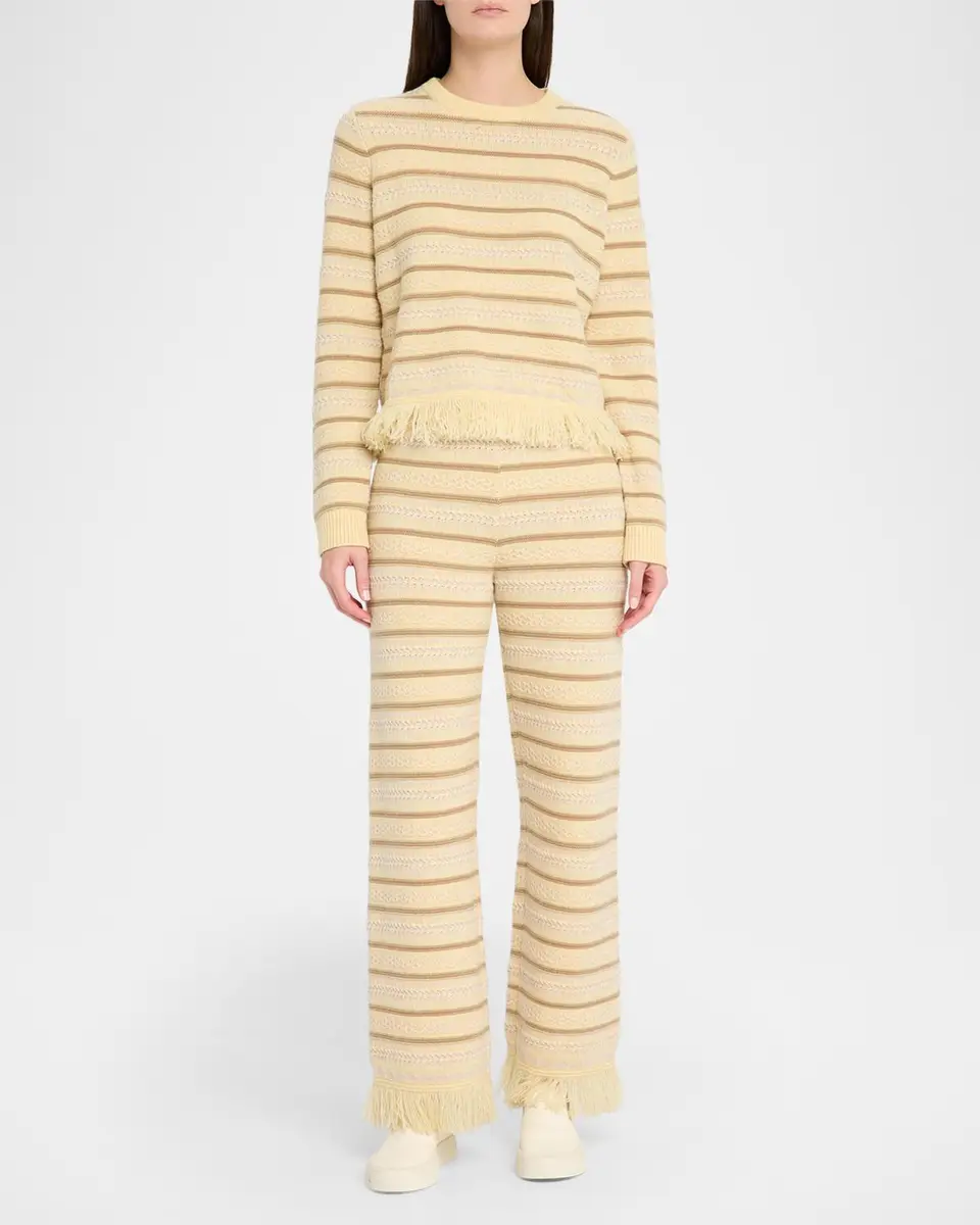 Guest In Residence Western Striped Wool-Cashmere Sweater | Thumbnail 2 Guest In Residence Western Striped Wool-Cashmere Sweater | Thumbnail 2