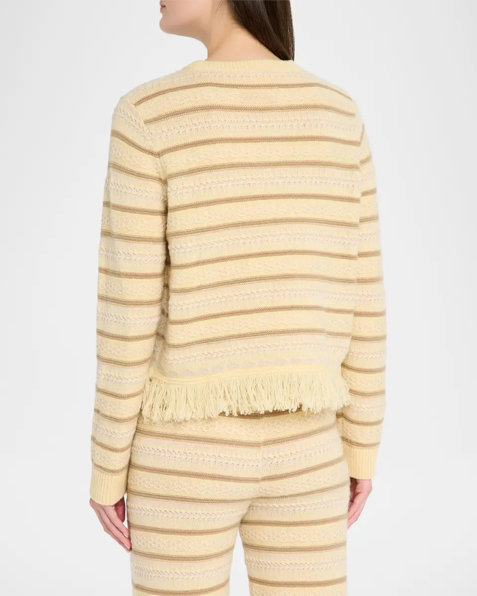 Guest In Residence Western Striped Wool-Cashmere Sweater | Thumbnail 3 Guest In Residence Western Striped Wool-Cashmere Sweater | Thumbnail 3