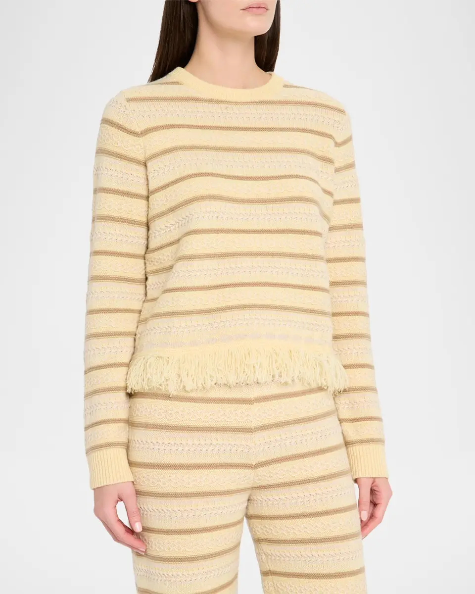 Guest In Residence Western Striped Wool-Cashmere Sweater | Thumbnail 4 Guest In Residence Western Striped Wool-Cashmere Sweater | Thumbnail 4