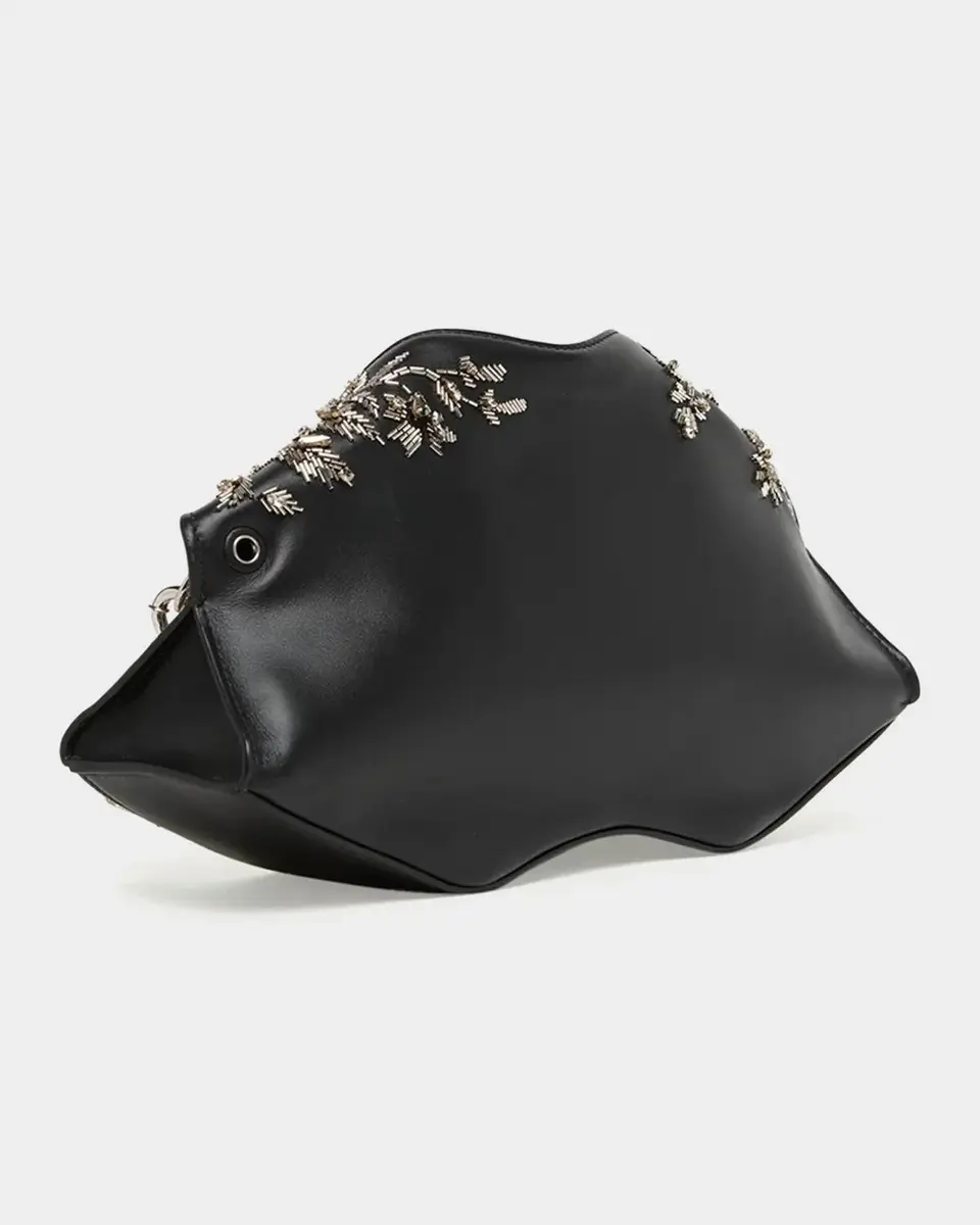 Alexander McQueen Manta Embellished Leather Clutch | Thumbnail 3 Alexander McQueen Manta Embellished Leather Clutch | Thumbnail 3