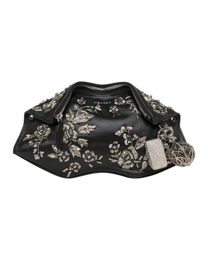 Manta Embellished Leather Clutch Manta Embellished Leather Clutch