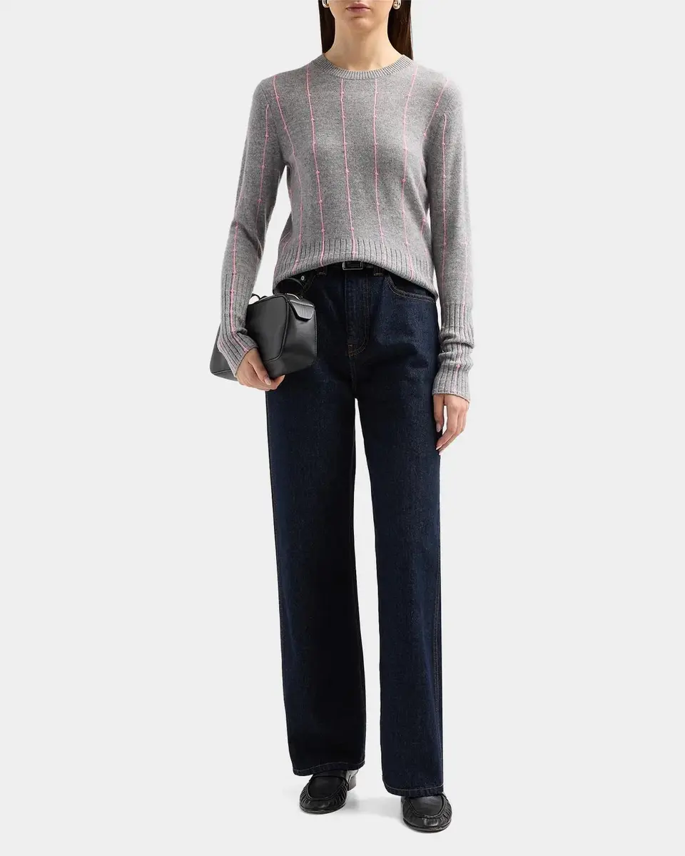 Guest In Residence Shrunken Checkered Cashmere Sweater | Thumbnail 2 Guest In Residence Shrunken Checkered Cashmere Sweater | Thumbnail 2