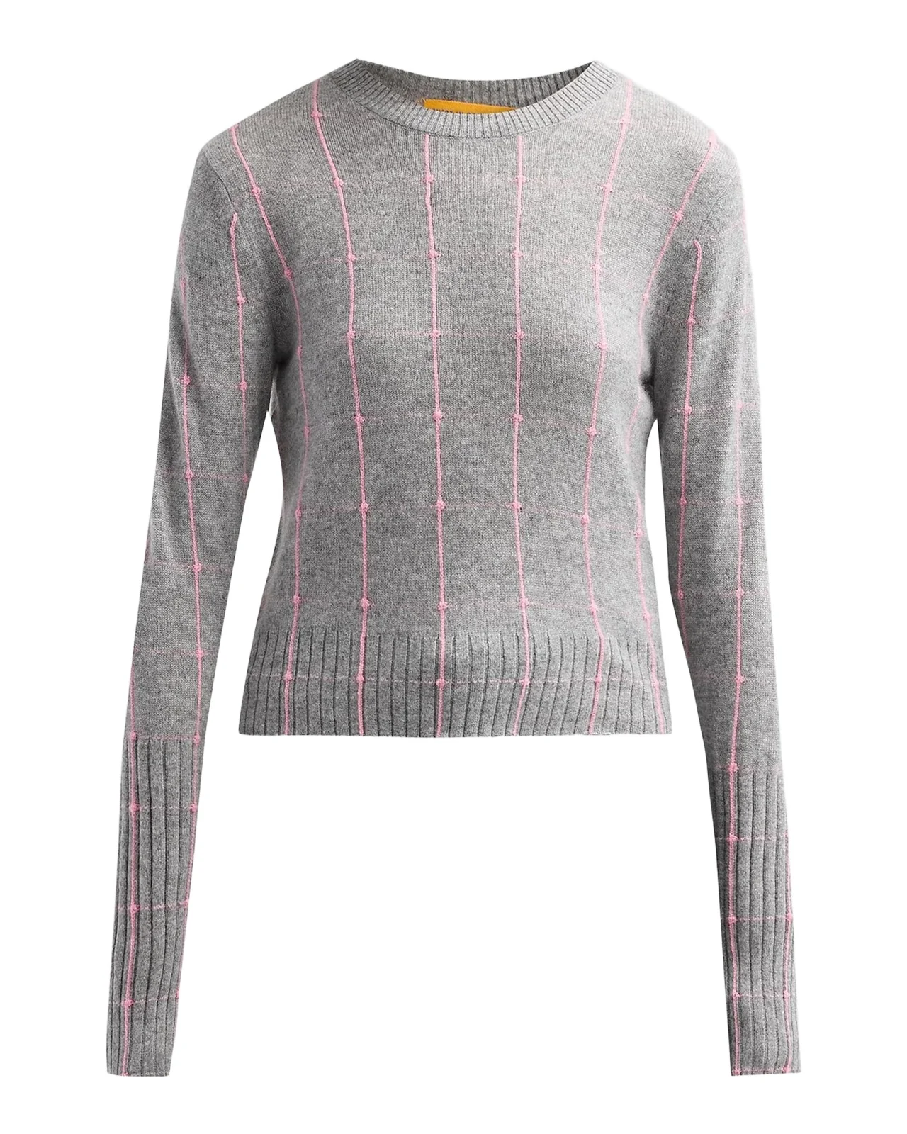 Shrunken Checkered Cashmere Sweater Shrunken Checkered Cashmere Sweater