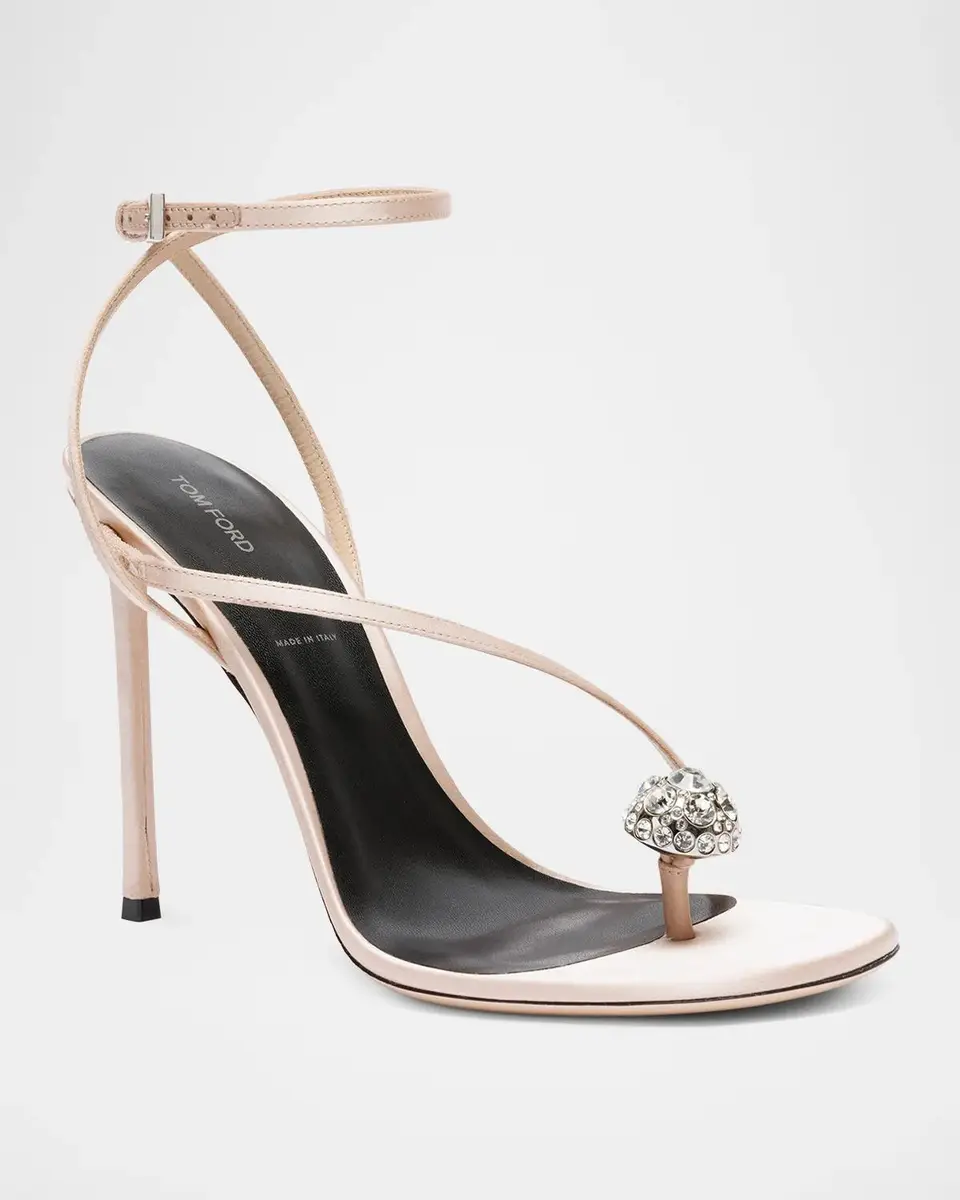 Tom Ford 85mm Cassia Satin Ankle-Strap Sandals | Thumbnail 2 Tom Ford 85mm Cassia Satin Ankle-Strap Sandals | Thumbnail 2