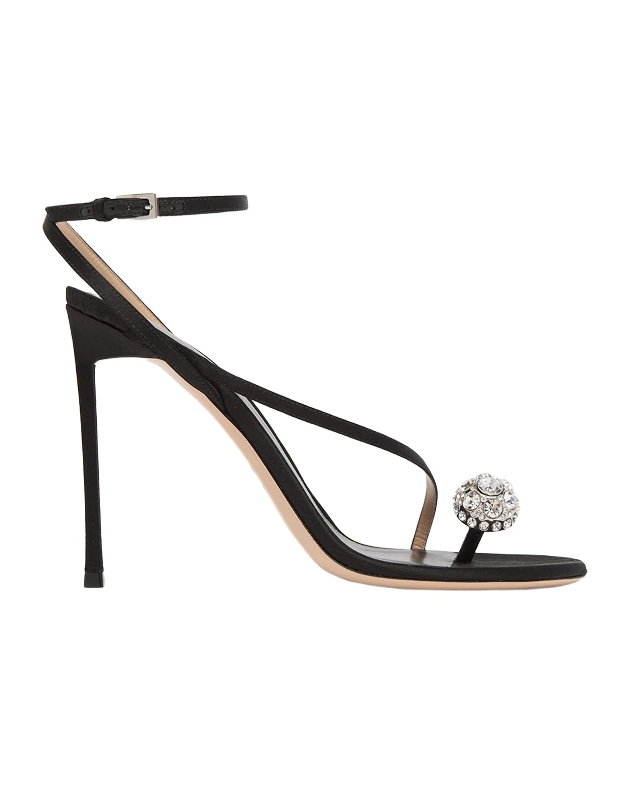 Tom Ford 85mm Cassia Satin Ankle-Strap Sandals