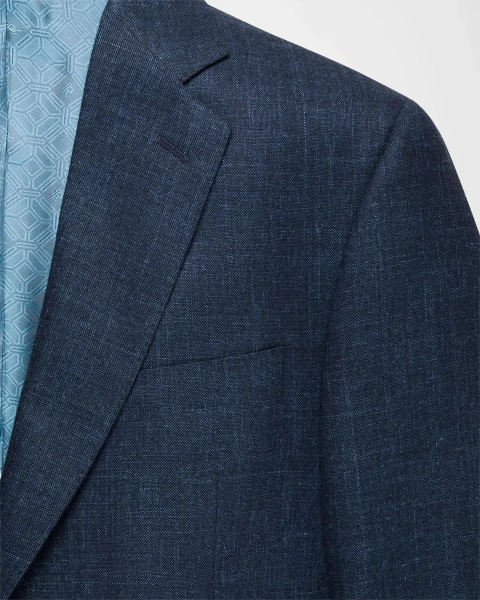 Stefano Ricci Men's Textured Wool Blazer | Thumbnail 2 Stefano Ricci Men's Textured Wool Blazer | Thumbnail 2