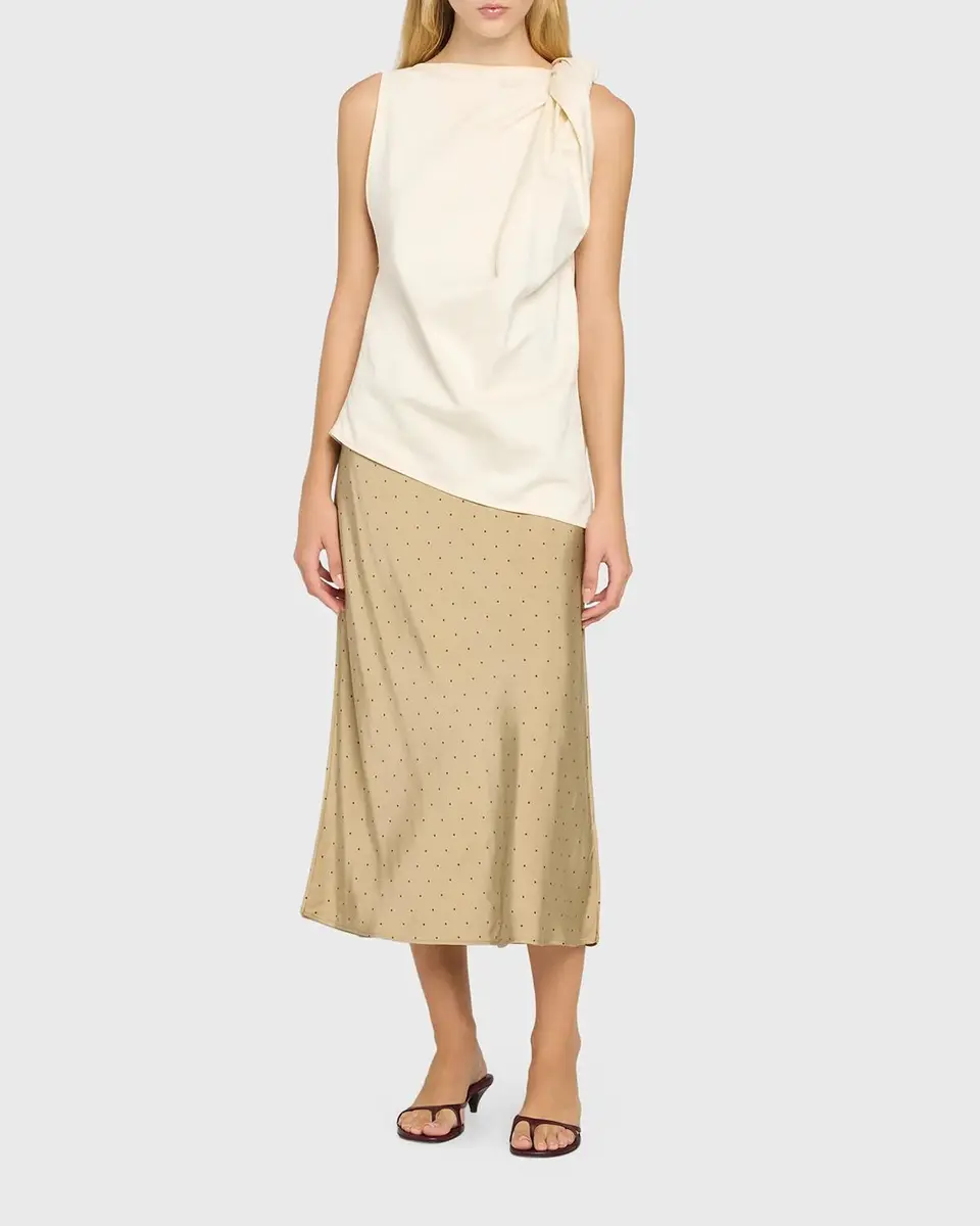 Vince Grid Dot Slip Skirt | Thumbnail 2 Vince Grid Dot Slip Skirt | Thumbnail 2