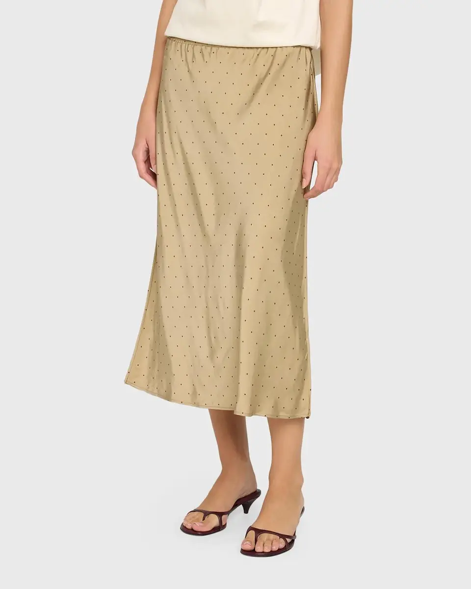 Vince Grid Dot Slip Skirt | Thumbnail 4 Vince Grid Dot Slip Skirt | Thumbnail 4
