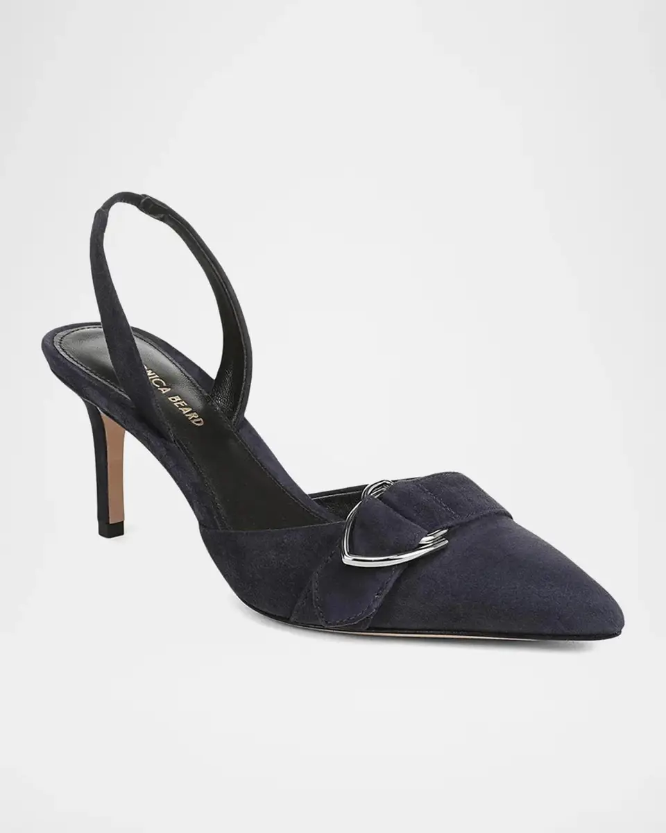 Veronica Beard Loralyn Suede Slingback Pumps | Thumbnail 4 Veronica Beard Loralyn Suede Slingback Pumps | Thumbnail 4