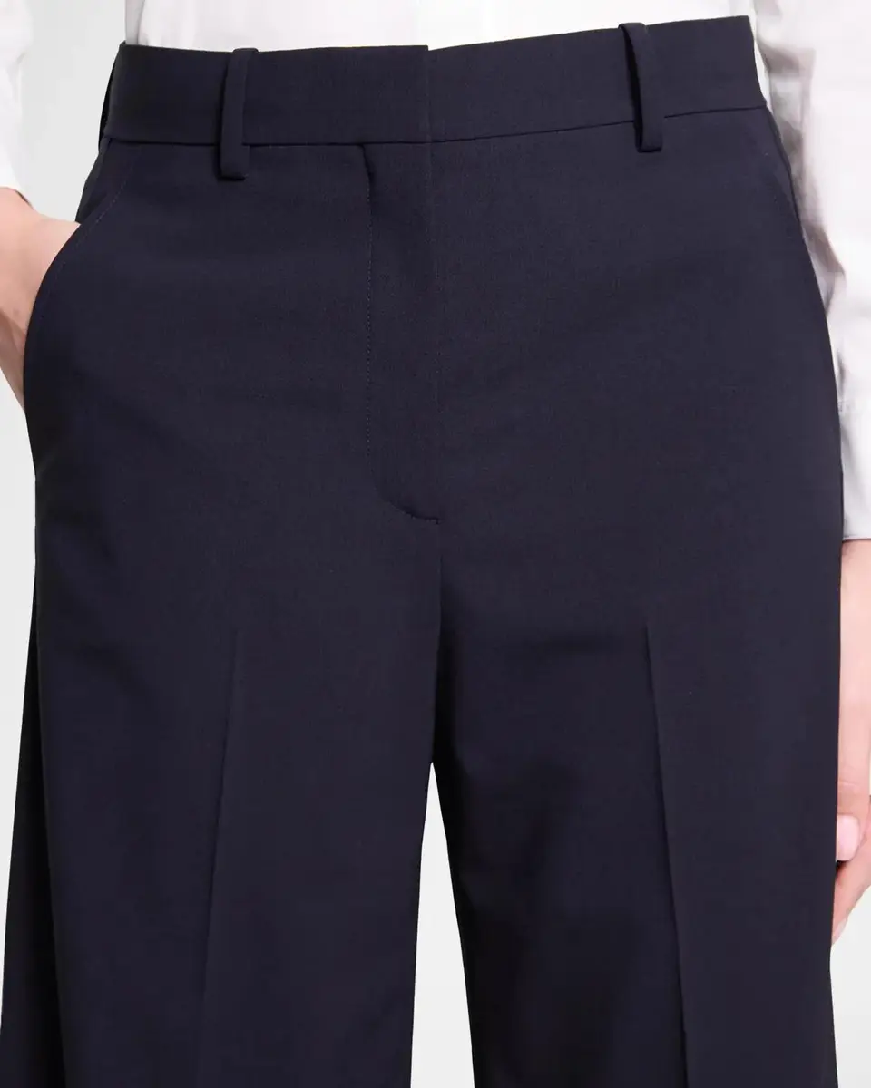 Theory Pleated Stretch Wool Wide-Leg Trousers | Thumbnail 5 Theory Pleated Stretch Wool Wide-Leg Trousers | Thumbnail 5