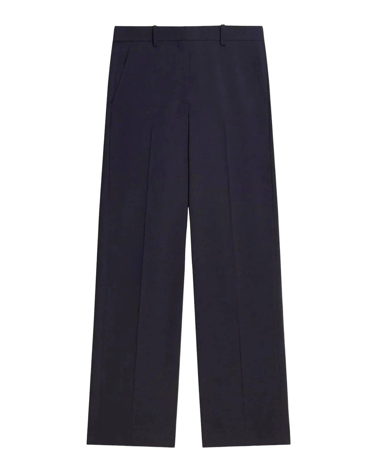 Pleated Stretch Wool Wide-Leg Trousers Pleated Stretch Wool Wide-Leg Trousers