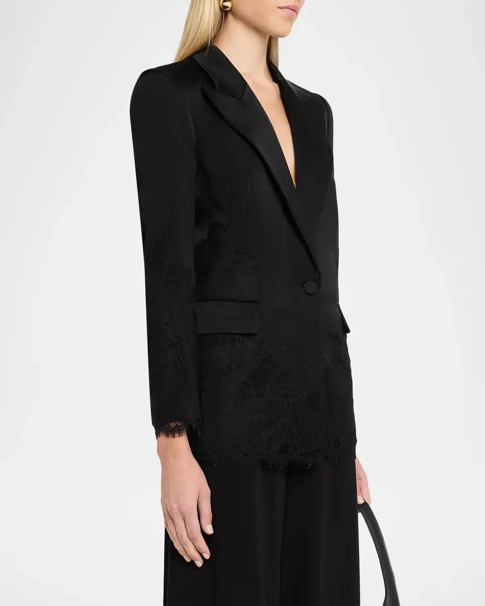 Ungaro Norma Single-Button Lace Jacket | Thumbnail 4 Ungaro Norma Single-Button Lace Jacket | Thumbnail 4