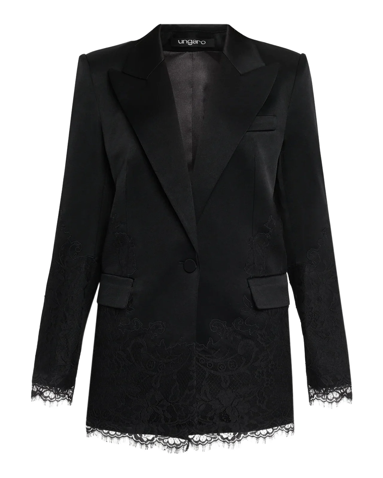 Ungaro Norma Single-Button Lace Jacket