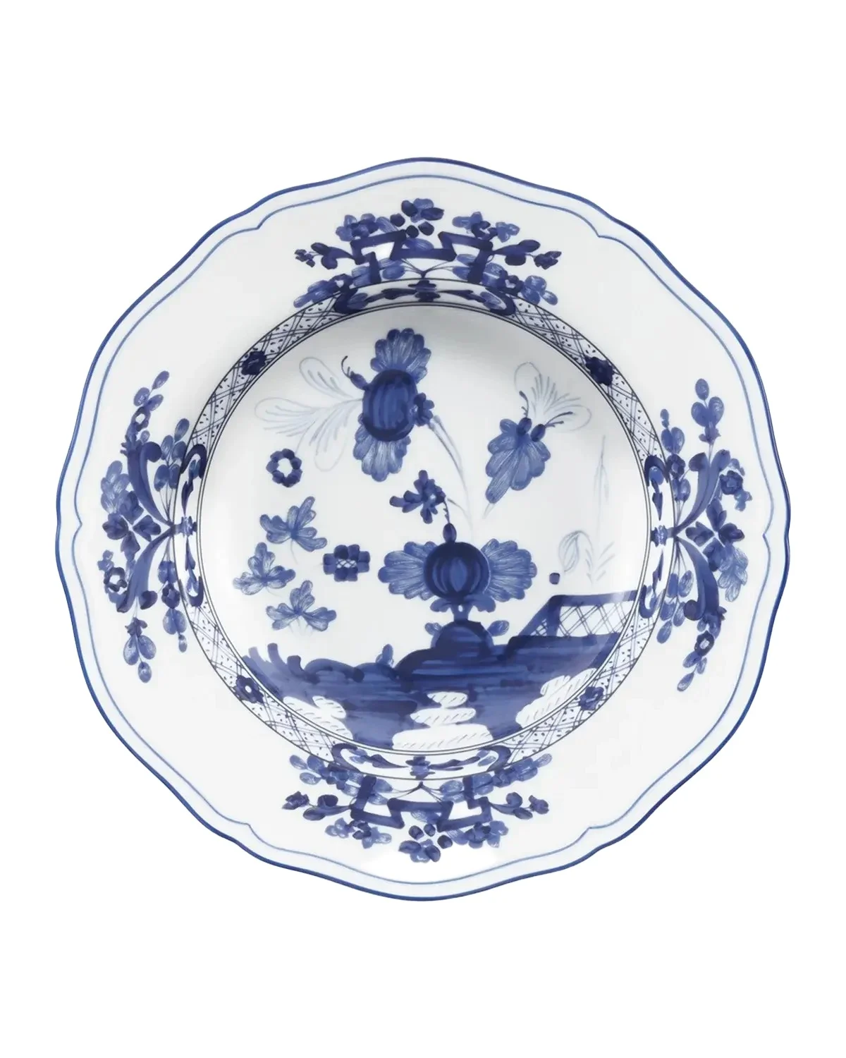GINORI 1735 Ol Indaco Porcelain Soup Plate