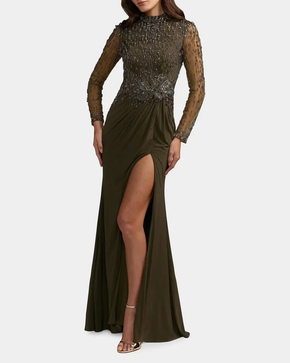 Mac Duggal Embellished Jersey Column Gown | Thumbnail 2