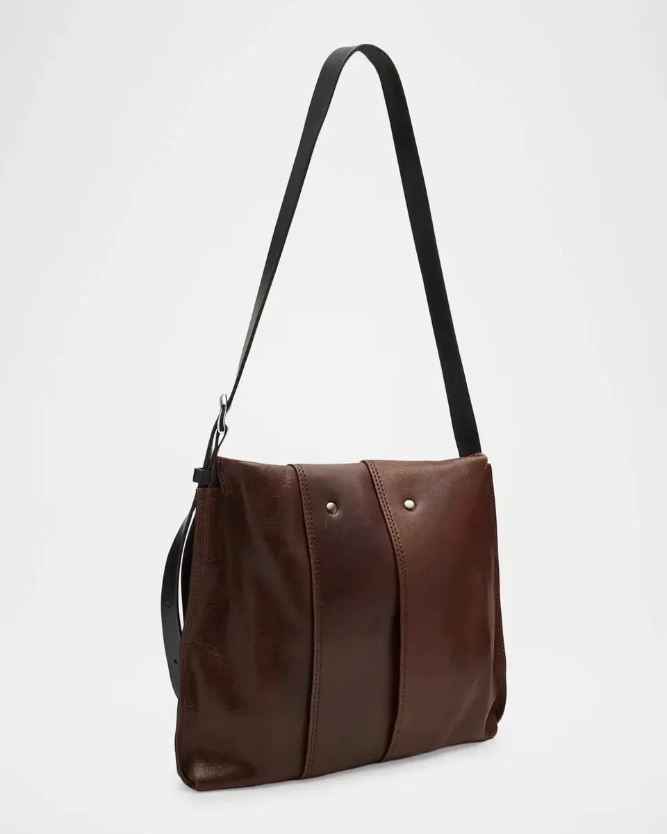 Issey Miyake Men's Leather Pleats Shoulder Bag | Thumbnail 2 Issey Miyake Men's Leather Pleats Shoulder Bag | Thumbnail 2