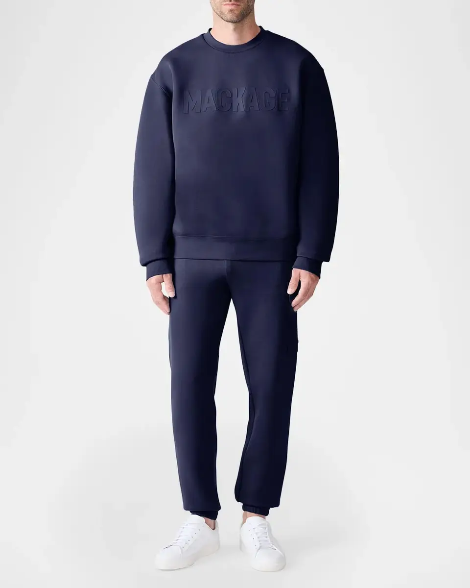 Mackage Men's Julius LG Logo Cotton-Blend Sweatshirt | Thumbnail 2 Mackage Men's Julius LG Logo Cotton-Blend Sweatshirt | Thumbnail 2