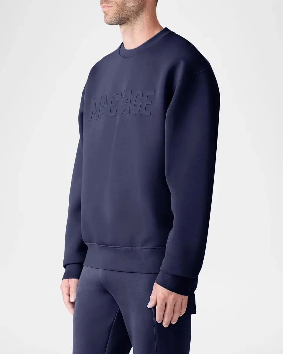 Mackage Men's Julius LG Logo Cotton-Blend Sweatshirt | Thumbnail 4 Mackage Men's Julius LG Logo Cotton-Blend Sweatshirt | Thumbnail 4