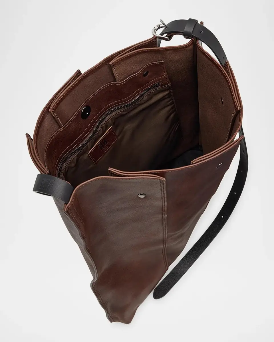 Issey Miyake Men's Leather Pleats Shoulder Bag | Thumbnail 3 Issey Miyake Men's Leather Pleats Shoulder Bag | Thumbnail 3