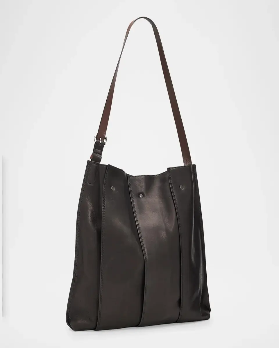 Issey Miyake Men's Leather Pleats Shoulder Bag | Thumbnail 5 Issey Miyake Men's Leather Pleats Shoulder Bag | Thumbnail 5