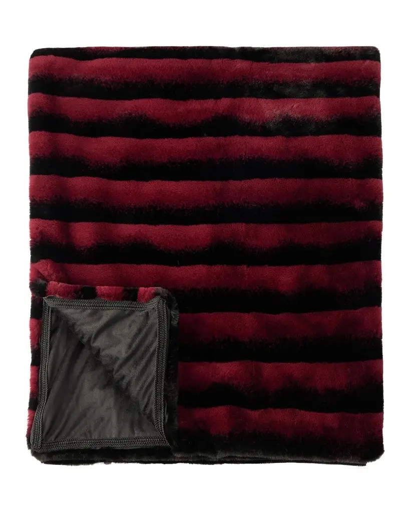 Lyla Grant Faux Chinchilla Throw, 60" x 72"