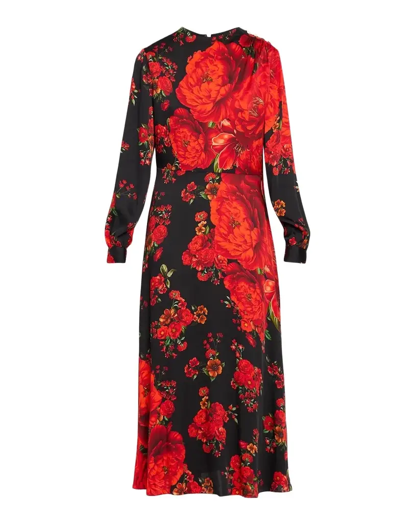 The Valerie Floral-Print Midi Dress The Valerie Floral-Print Midi Dress