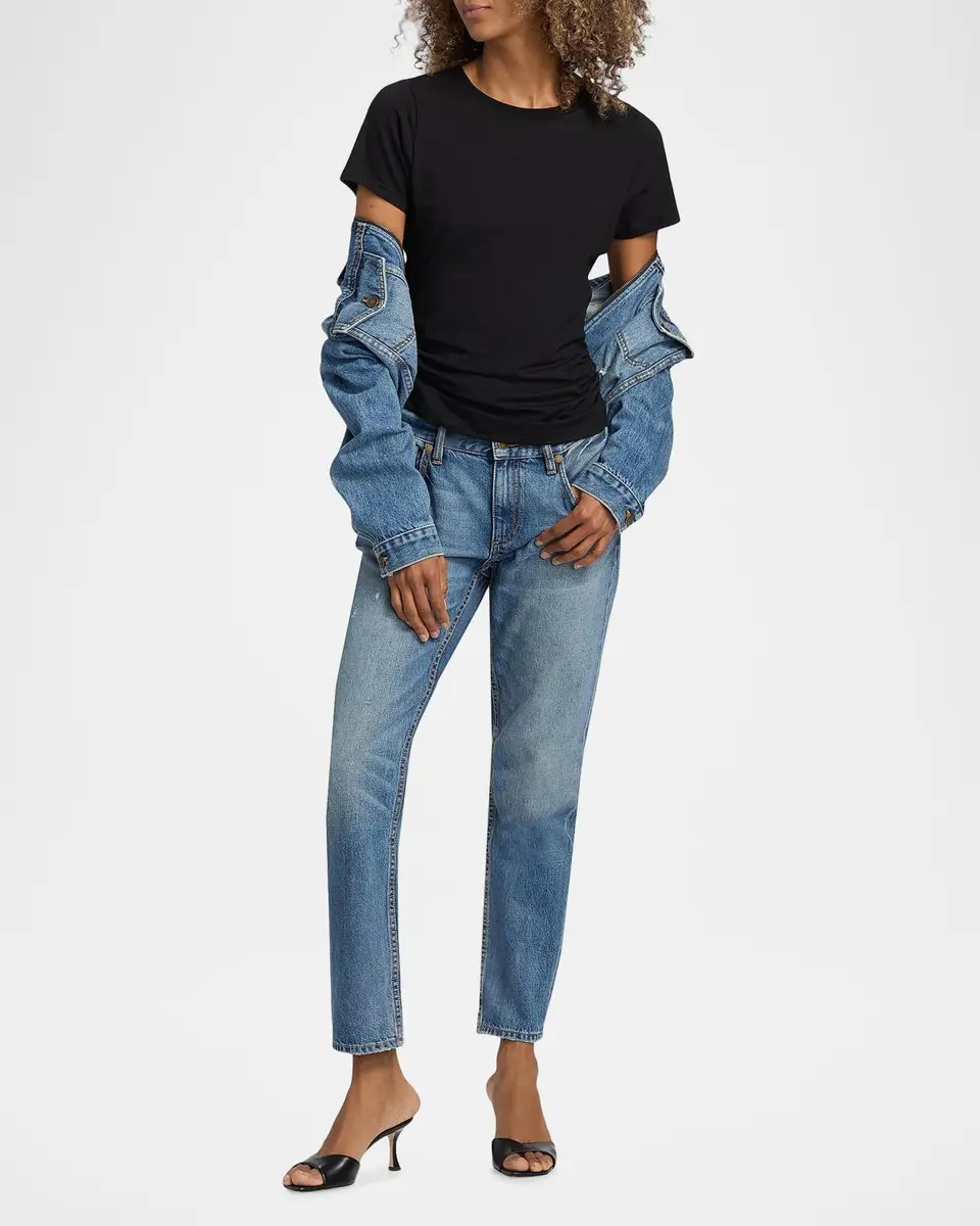 Ramy Brook Kate Ruched Cotton-Blend T-Shirt | Thumbnail 2 Ramy Brook Kate Ruched Cotton-Blend T-Shirt | Thumbnail 2