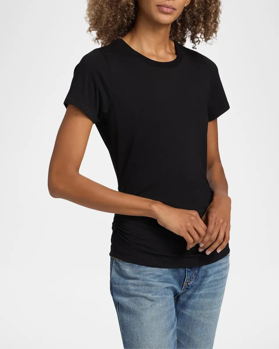 Ramy Brook Kate Ruched Cotton-Blend T-Shirt | Thumbnail 7 Ramy Brook Kate Ruched Cotton-Blend T-Shirt | Thumbnail 7