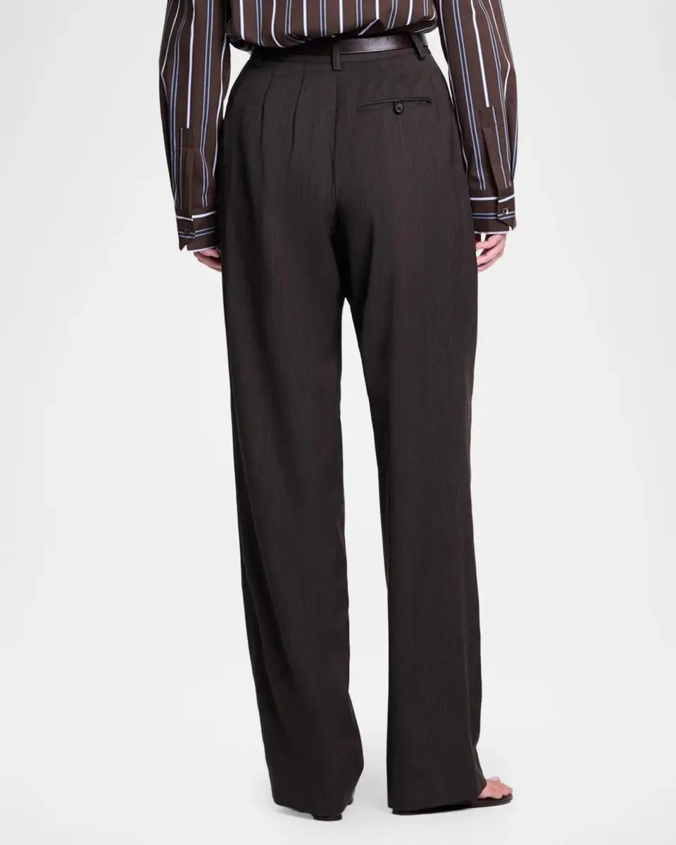 TWP Ivy Pants in Micro Herringbone Wool Suiting | Thumbnail 3