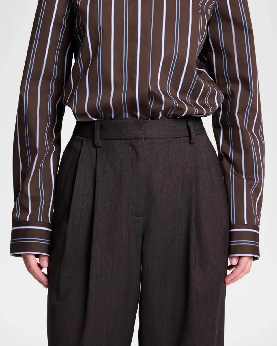 TWP Ivy Pants in Micro Herringbone Wool Suiting | Thumbnail 5