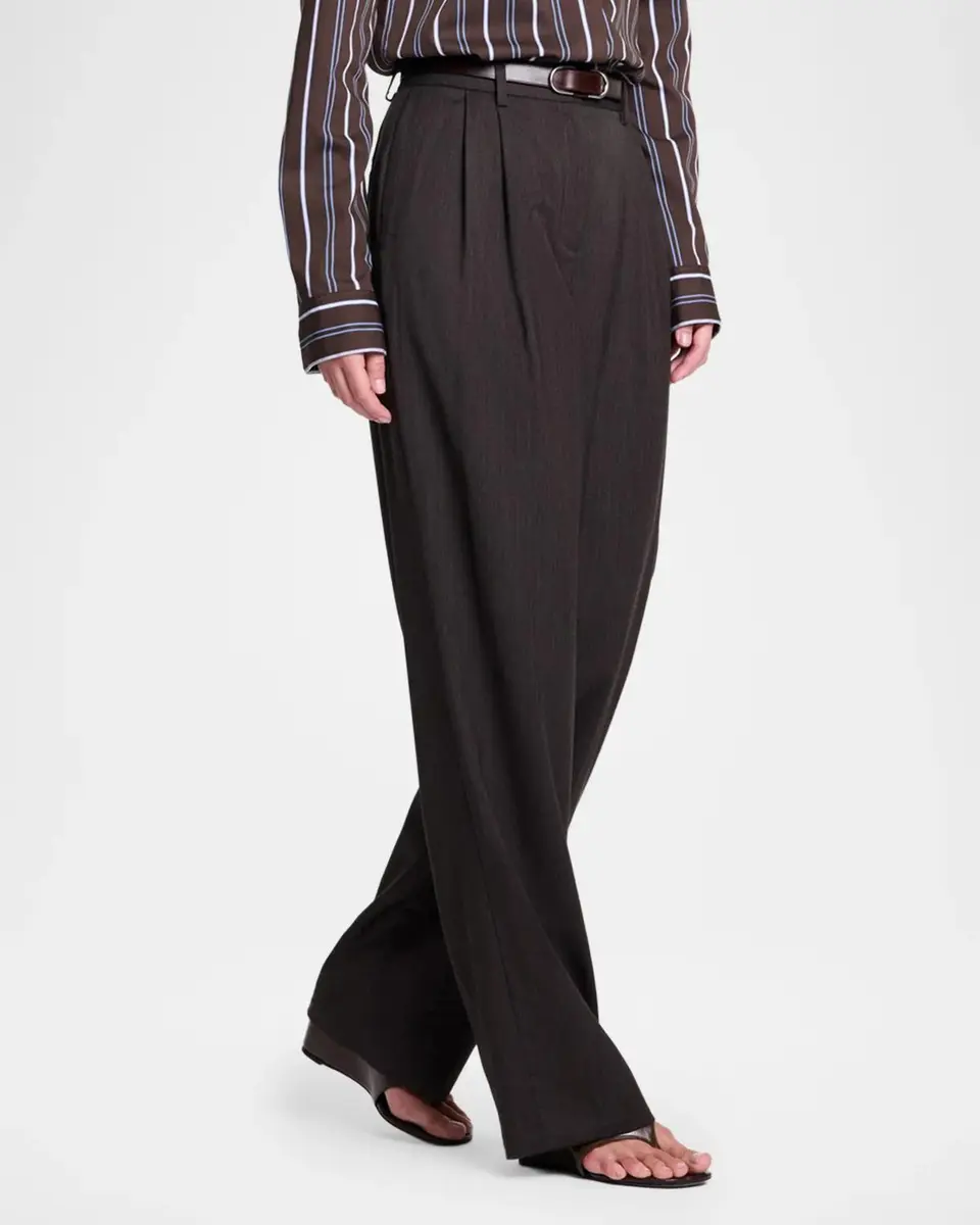 TWP Ivy Pants in Micro Herringbone Wool Suiting | Thumbnail 6