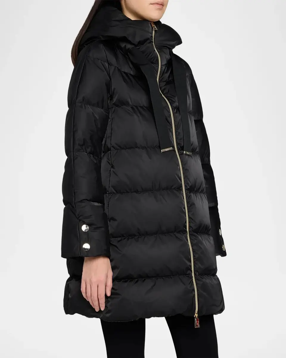 HERNO Ultralight Nylon A-Shape Hooded Down Jacket | Thumbnail 4 HERNO Ultralight Nylon A-Shape Hooded Down Jacket | Thumbnail 4