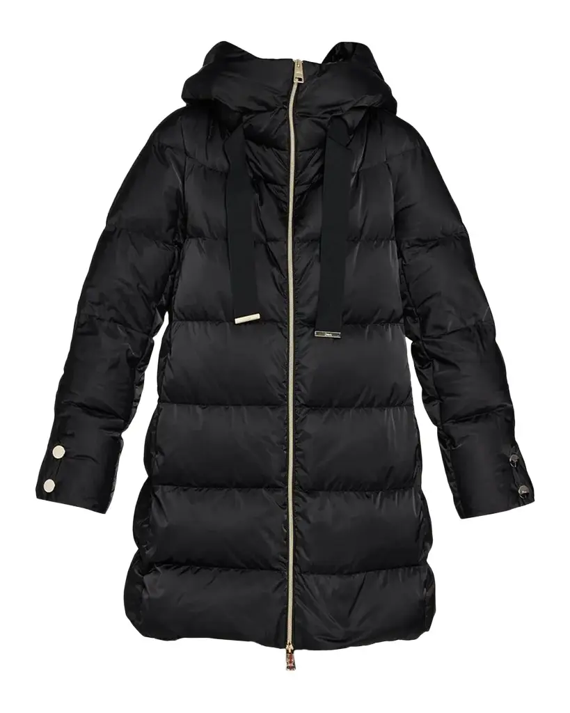 HERNO Ultralight Nylon A-Shape Hooded Down Jacket
