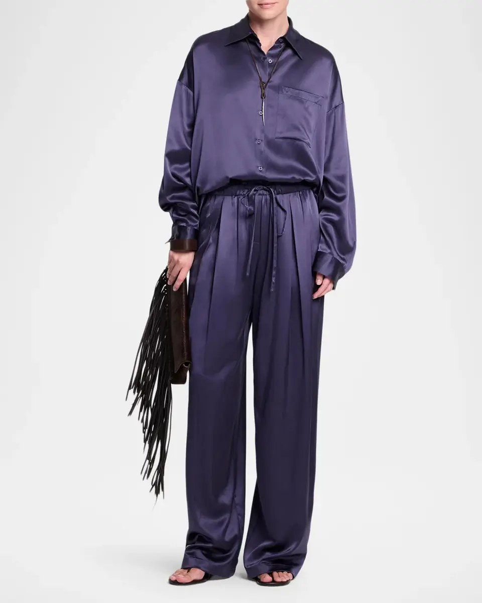 TWP Something Borrowed Shirt in Crepe Back Silk Satin | Thumbnail 2 TWP Something Borrowed Shirt in Crepe Back Silk Satin | Thumbnail 2