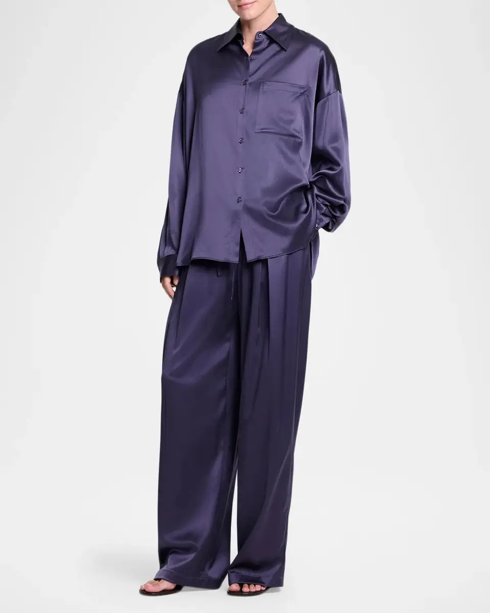 TWP Something Borrowed Shirt in Crepe Back Silk Satin | Thumbnail 4 TWP Something Borrowed Shirt in Crepe Back Silk Satin | Thumbnail 4