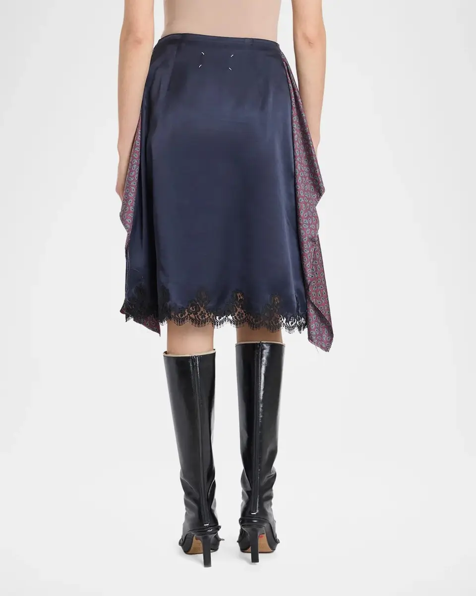 Maison Margiela Fusion Printed Draped Midi Skirt | Thumbnail 3 Maison Margiela Fusion Printed Draped Midi Skirt | Thumbnail 3