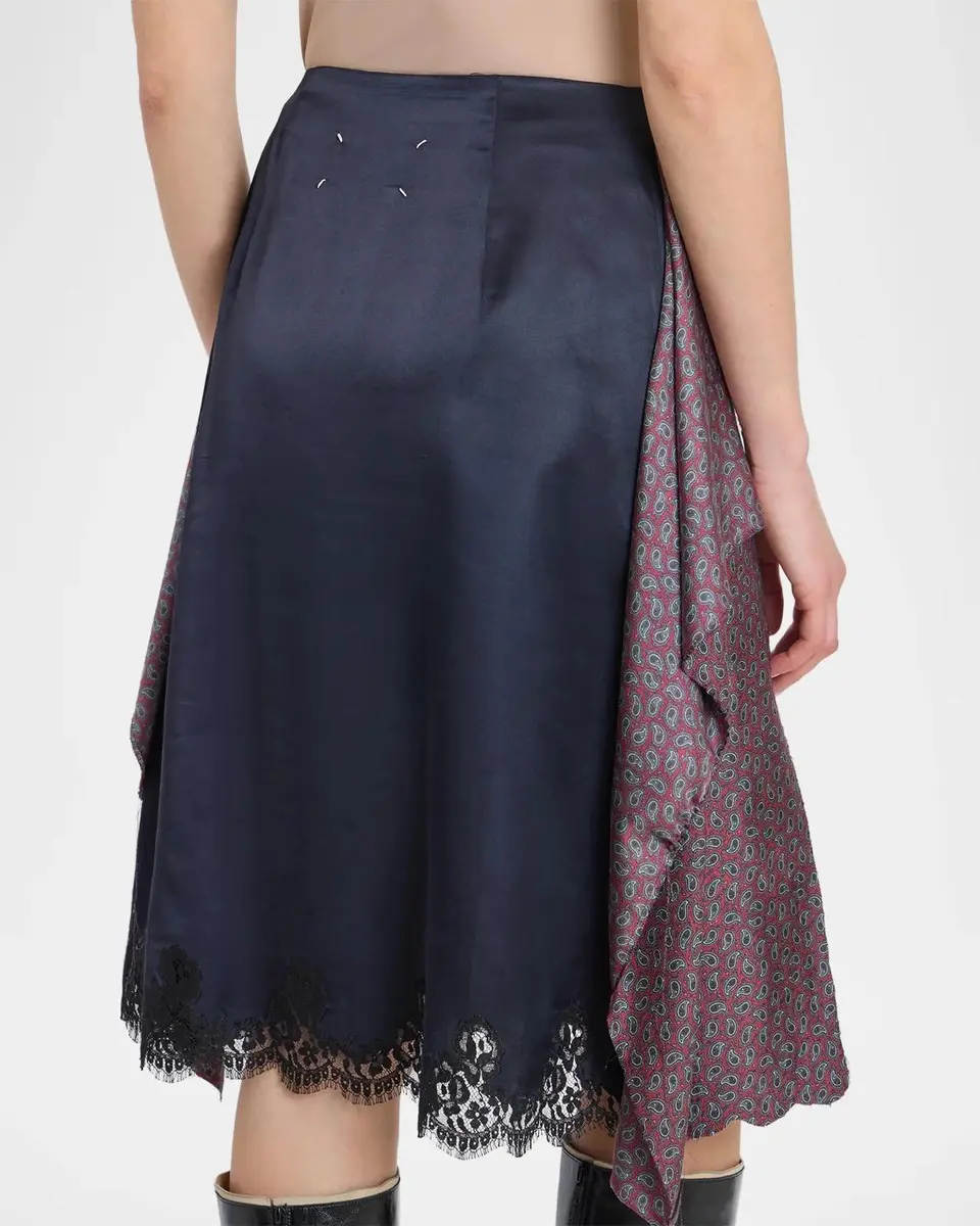 Maison Margiela Fusion Printed Draped Midi Skirt | Thumbnail 5 Maison Margiela Fusion Printed Draped Midi Skirt | Thumbnail 5