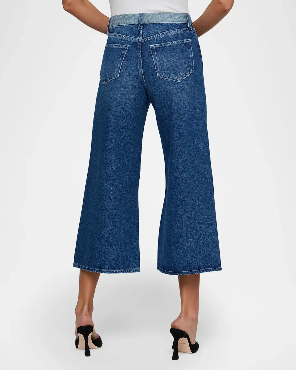 L'Agence Bronte High-Rise Cropped Wide-Leg Jeans | Thumbnail 3 L'Agence Bronte High-Rise Cropped Wide-Leg Jeans | Thumbnail 3