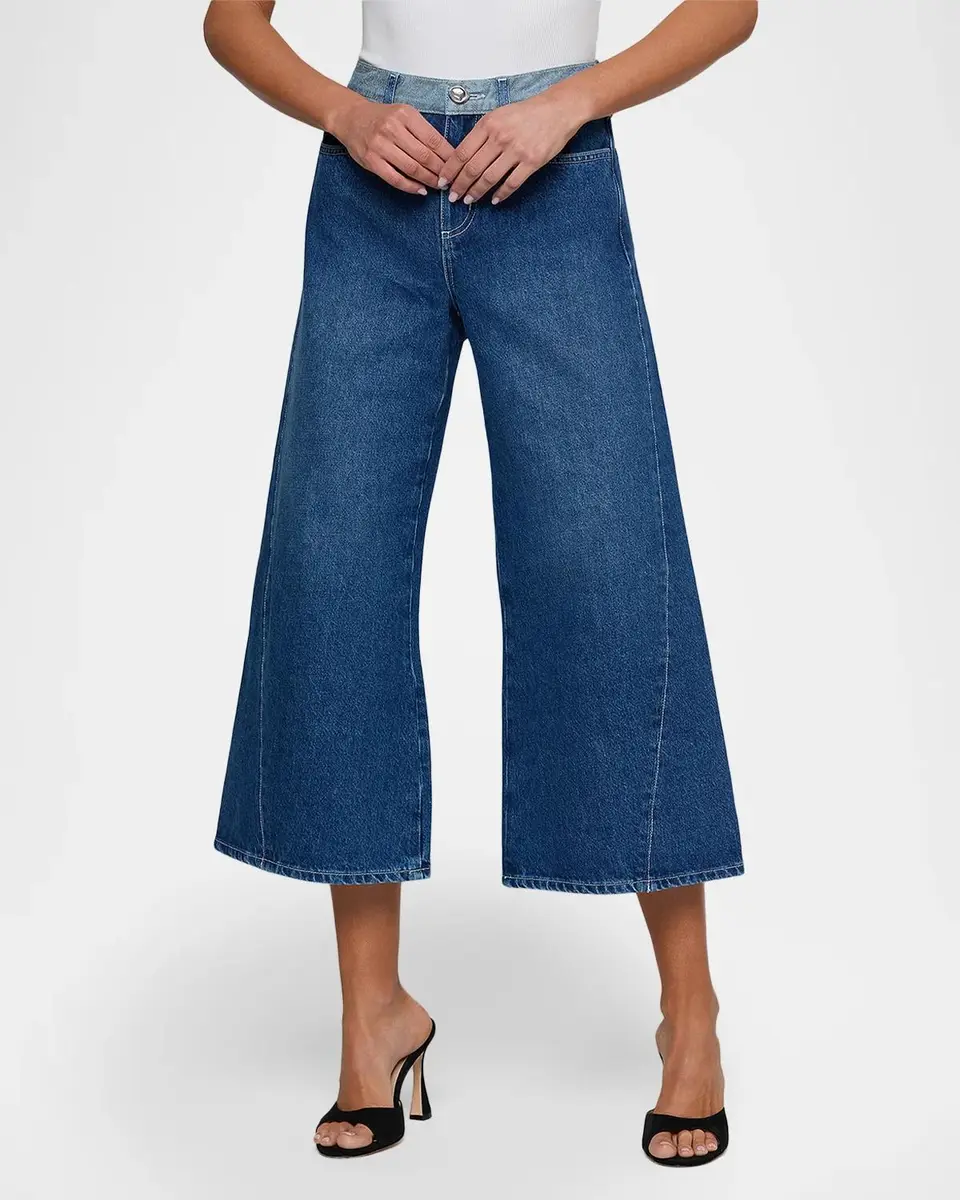 L'Agence Bronte High-Rise Cropped Wide-Leg Jeans | Thumbnail 4 L'Agence Bronte High-Rise Cropped Wide-Leg Jeans | Thumbnail 4